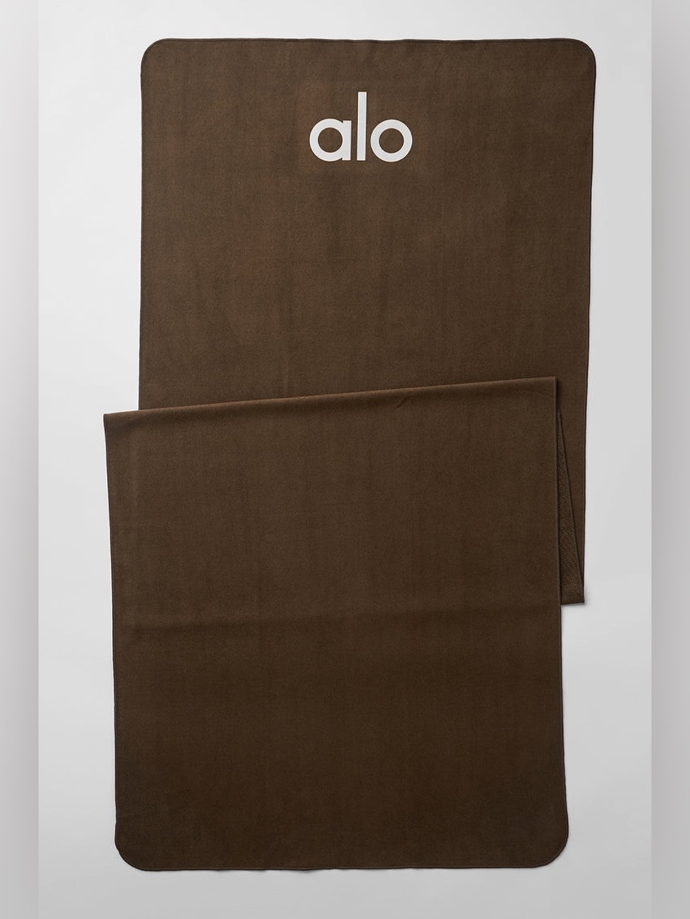 NWT Alo Yoga Grounded No-Slip Mat Towel - Espresso